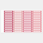 ベビーピンクトーンスパークルシンプル防水子供 ラベル (シート)