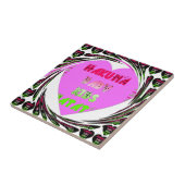 ベビーピンクハートハクナマタタベビーキッズデザイン.p タイル (側面)