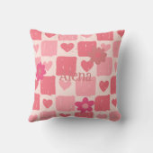 ベビーピンクハート装飾用クッション クッション (裏面)