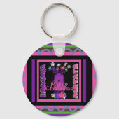 ベビーピンクビューティフルメリークリスマスハクナマタタ キーホルダー (正面)