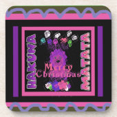 ベビーピンクビューティフルメリークリスマスハクナマタタ コースター (正面)