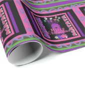 ベビーピンクビューティフルメリークリスマスハクナマタタ ラッピングペーパー (ロールコーナー)