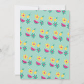 ベビーピンクフラミンゴベビーシャワー招待状 招待状 (裏面)