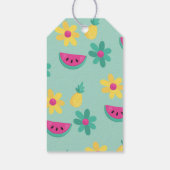 ベビーピンクフラミンゴ赤ちゃんシャワーありがとう ギフトタグ (裏面)