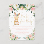 ベビーピンクフローラソフバニーブラウン エンクロージャーカード (正面)