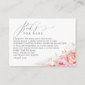 ベビーピンクフローラリクエストカード用の書籍 エンクロージャーカード (正面)