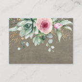 ベビーピンクフローラ多肉用書籍 エンクロージャーカード (裏面)