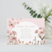 ベビーピンクフローラ野草用バタフライ本 エンクロージャーカード (スタンド正面)