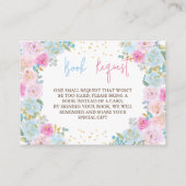 ベビーピンクブルーフローラ用の本 エンクロージャーカード (正面)