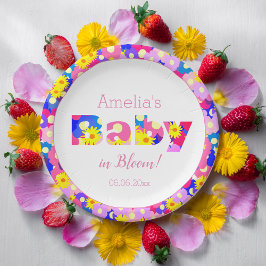 ベビーピンクベビーシャワー ペーパープレート