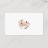 ベビーピンクリトルカボチャ赤ちゃんシャワー用の本 エンクロージャーカード (裏面)