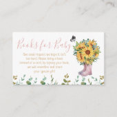 ベビーピンクレインブーツ用の本 エンクロージャーカード (正面)