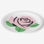 ベビーピンクローズ ペーパープレート (アングル)