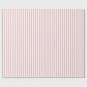ベビーピンク及び白ストライプ色の包装紙 ラッピングペーパー (フラット)