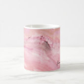 ベビーピンク大理石 コーヒーマグカップ (中央)