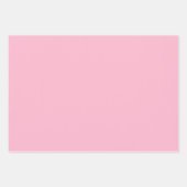 ベビーピンク無地の色 ラッピングペーパーシート (正面2)