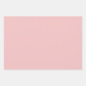 ベビーピンク無地の色 ラッピングペーパーシート (正面)