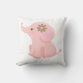 ベビーピンク象 クッション (正面)