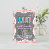 ベビーピンク迷彩柄;カモフラージュ 招待状 (スタンド正面)