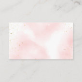 ベビーピンク金ゴールドの本は月の向こうだ エンクロージャーカード (裏面)