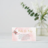 ベビーピンク金ゴールドの本は月の向こうだ エンクロージャーカード (スタンド正面)