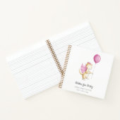 ベビーピンク・ドラゴン赤ちゃんシャワーの願い ノートブック (内部)
