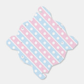 ベビーピンク&ブルーストライプ水玉模様 フェイバーボックス (折り畳みなし)