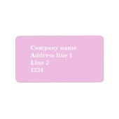 ベビーピンク ラベル (正面)