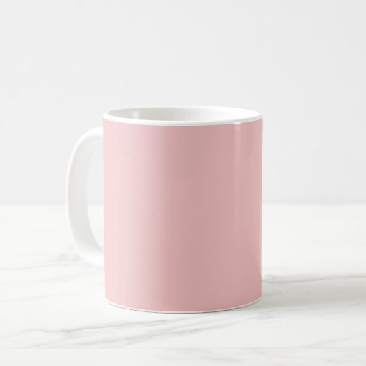 ベビーピンク(単色) コーヒーマグカップ (正面左)