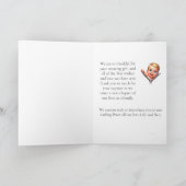 ベビーピーキングベイビーシャワーありがとう カード (内部)