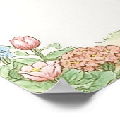 ベビーピーターラビットガーデンウェルカムボード ポスター (角)