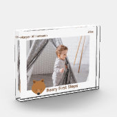 ベビーファーストステップベアークリスマス フォトブロック (左)