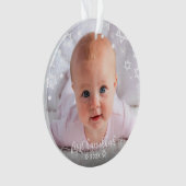 ベビーファーストハヌカー星スノーフレーク新しい親 オーナメント (正面)