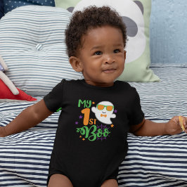 ベビーファーストハロウィン幽霊ブー ベビーボディスーツ