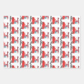 ベビーファーストバレンタインデー誕生日ファースト誕生日 ラッピングペーパーシート (正面)