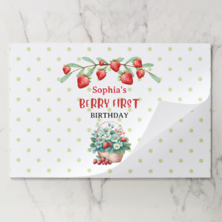 ベビーファーストバースデーパーティー紙ランチョンマット ペーパーパッド