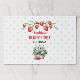 ベビーファーストバースデーパーティー紙ランチョンマット ペーパーパッド