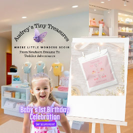 ベビーファースト誕生日パステルピンクボウズ フェイバーバッグ