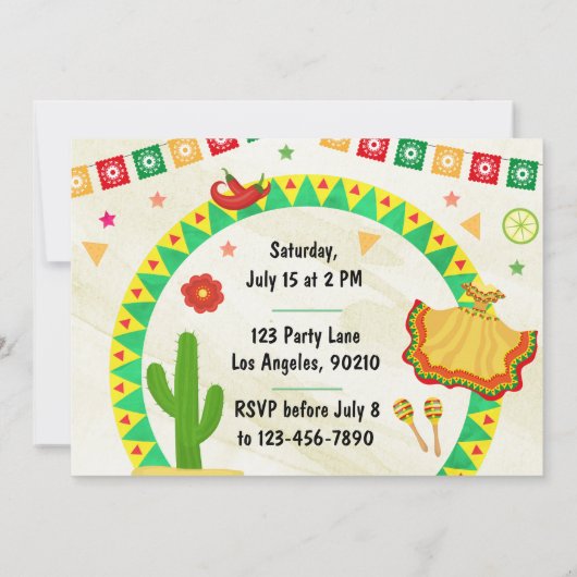 ベビーファースト誕生日フェスタパーティの招待状 招待状 (裏面)