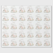 ベビーファームアニマルキュートカントリーテーマ ラッピングペーパー (フラット)