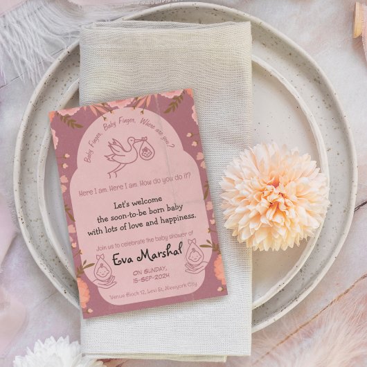 ベビーフィンガーベビーフィンガー 招待状