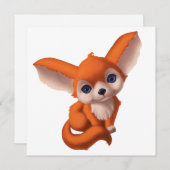 ベビーフェンネックキツネ シーズンカード (正面/裏面)