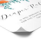 ベビーフォックスイン開花 – おむつラッフルポスター ポスター (角)