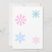 ベビーフォトウィンターワンダーランドファースト誕生日 招待状 (裏面)