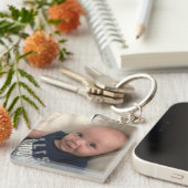 ベビーフォトキーチェーンギフトお母さんやお祖母さん キーホルダー (正面右)