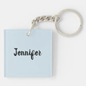 ベビーフォトキーチェーンギフトお母さんやお祖母さん キーホルダー (裏面)