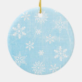 ベビーフォトキープサークスオーナメントの男の赤ちゃん セラミックオーナメント (裏面)