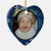 ベビーフォトギフトラベル&オーナメントフォー叔母 セラミックオーナメント (右)