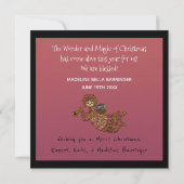 ベビーフォトクリスマスホリデーカード 招待状 (裏面)