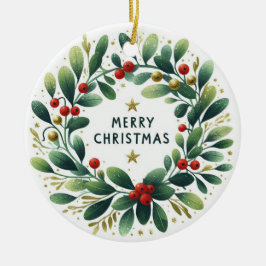 ベビーフォトクリスマスミスタントーリース セラミックオーナメント